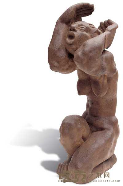 余志强 1997年作 呼喊 2/2件 高59cm